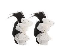 FRCOLOR Fermagli per Chioma Chignon Finti da Donna Set 2 Pezzi Chignon Spettinato Nero e Marrone Accessori per Acconciature Raccolte per Matrimoni ed Eventi Fermagli Leggeri Presa