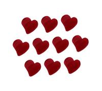 FRCOLOR Fermagli Per Chioma Piccoli a Forma Di Cuore Floccati, Set Da 10 Pezzi, Accessori Per Tutti i Tipi Di Chioma, Da Donna, Per Uso Quotidiano e Regali Affettuosi