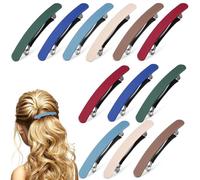 FRCOLOR Fermagli Per Opachi Da Donna - 12 Pezzi Piccole Mollette Con Meccanismo A Molla Fermagli Grandi Per Spessi Set Di Accessori Per Lo Styling Dei
