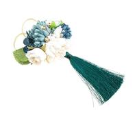 FRCOLOR Fermaglio per capelli fatto a mano in stile giapponese con fiori di seta giapponesi e fiori di seta