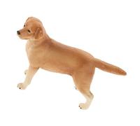 FRCOLOR Figura Cane Labrador Realistica in Plastica per Figurina Giocattolo Educativa per Sviluppo Cognitivo e Giochi di Fattoria Decorazione Interattiva per Idea Regalo Creativa
