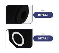 FRCOLOR Filtro Anti-Pop per Microfono Isolamento Acustico e Schermo di Registrazione Vocale Schiuma Antirumore Guarnizione Nera per Podcast Studio Musicale e Streaming Live Accessorio