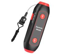 FRCOLOR Fischietto Elettronico Sportivo Rosso con 3 Toni e 3 Livelli di Volume, Luci SOS Integrate e Cordino, per Allenatori, Arbitri e Addestramento Animali