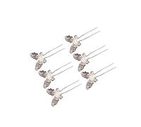FRCOLOR Forcella per capelli da sposa, 6 pezzi, per la sposa, per il matrimonio, con strass