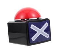 FRCOLOR Game Answer Buzzer con Indicatore Luminoso e Suono Pulsante Risposta per Quiz e Giochi Facile da Usare per Feste Scatola Elettronica di Segnalazione Senza Batterie Colore Blu