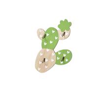 FRCOLOR Ganci per Appendere Cappelli e Abiti Nordico in Legno a Forma di Cactus Decorativi e Funzionali per Ufficio e Casa