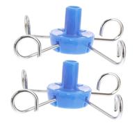 FRCOLOR Ganci per Rack in Acciaio Inossidabile, Set da 2 Piccoli Ganci di Supporto per Pali Flebo, Accessori per Infusione da Clinica e Uso Domestico