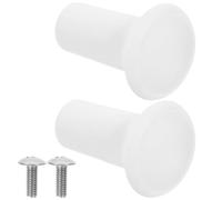 FRCOLOR Ganci per scaffalature 2 pezzi bianco in plastica per appendere utensili e accessori nel garage