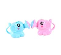 FRCOLOR Giocattolo Da Bagno e Strumento Per Giocare L'acqua Per Ragazzo Ragazza Set 2 Pezzi Elefante in Plastica Abs Sicuro Design Rotondo Protettivo Adatto a Ragazzo Ragazza e Per Bagno