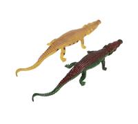 FRCOLOR Giocattolo Realistico Urlante Coccodrillo 40 Cm Per Ragazzo Ragazza Set Da 2 Pezzi Giocattolo Di Simulazione Divertente Da Bagno Per Ragazzo Ragazza Esercizio Destrezza Dita