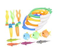 FRCOLOR Giochi Immersione per Anni Anelli e Bastoncini Subacquei per Piscina Giocattoli Leggeri e Facili da Riporre per Giochi Estivi e Allenamento Nuoto
