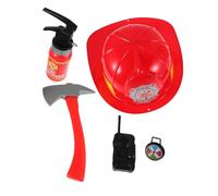 FRCOLOR Giochi Ruolo Vigile Del con Estintore Realistico Cappello e Accessori Sicuri Leggero e Portatile Cooperativo e Feste Tema