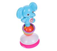 FRCOLOR Gioco per Ragazzo Ragazzo Ragazza con Ventosa in Plastica Sonaglio a Forma di Elefante per Sviluppare Senso Tattile e Comfort Durante i Pasti