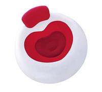 FRCOLOR Gonfiabile Esterno Rosso in PVC Pieghevole Portatile e Poltrona Gonfiabile da Spiaggia con Schienale per Campeggio