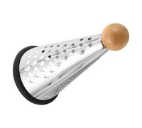 FRCOLOR Grattugia Manuale Multifunzione in Acciaio Inox Design a Cono Efficiente e Manico Antiscivolo a Forma di Palla per Cucina e Preparazione Insalate