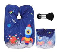 FRCOLOR Grembiule Da Parrucchiere Per Bambini Mantella Da Taglio Per Bambini Mantelle Da Parrucchiere Per Bambini Leggero Bambino Pennello Per La Polvere Cartone Animato Lana Di Nylon