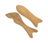 FRCOLOR Gua Sha - 2 tavole massaggianti per la mobilitazione di tessuti molli, massaggiatore per la salute, tavole da massaggio stampabili, raschietto, raschietto