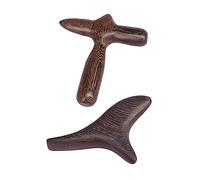 FRCOLOR Gua Sha Scraper Set di 2 bacchette per agopuntura, massaggiatore per punti di agopuntura, massaggiatore thai, in legno, croci, legno profumato