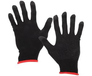 FRCOLOR Guanti per Gaming Antitraspiranti in Tessuto D'argento e Spandex, Mezza Dita Traspiranti Design Unico, per Gaming Mobile e Touchscreen