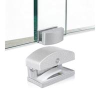 FRCOLOR Guida e Anti-oscillazione in Lega di Alluminio e Gomma per Porta Scorrevole Stopper Elegante da 5-14mm, Mantiene Porte Allineate per Porte Doccia per Bagno e Cucina