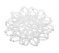 FRCOLOR Hair Bun Cover Elastic Handmade Crochet with and Rhinestones Hair Net for Women and Girls