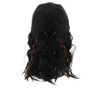 FRCOLOR Hat Wig for Women Lightweight Breathable Baseball cap with Short Curly Bob Hair Extensions Natural Synthetic Hairpiece for Daily Wear And Outdoor Protection