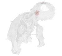 FRCOLOR Hilita Top Hat accessori per lolita mini bombetta Accessorio in pizzo fascia per in pizzo lolita cappelli a cuffia per le donne Lolita Bonnet plastica bianca