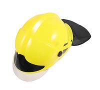 FRCOLOR in Plastica Giallo per Feste e Recite Accessorio Costume e Halloween Elmetto Decorativo per Ruolo Vigile del