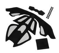 FRCOLOR Kit Imbottitura Casco Bici 4 Pezzi in Schiuma Nera Forme Diverse per Protezione Affidabile e Stabilità, per Casco da Ciclismo in Attività All'aperto Stili multipli