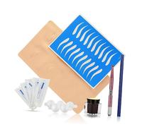 FRCOLOR Kit Microblading Penna Con Punta Rotonda Per Sopracciglia Rosa Completo Pratica e Accessori Strumento Manuale Per Trucco Permanente e Ricostruzione Ciglia