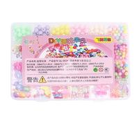 FRCOLOR Kit Puzzle Perline Colorate Giocattolo Didattico Fai Da Te Per Bambina Parti Decorative Liscie Sicure Materiale Resistente Sbiadimento Odore Stimola Creatività Pensiero Logico