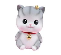 FRCOLOR Kitten Saving Pot Vinyl Small Change Container With Lovely Cartoon Design Desktop Ornament For Room And Home Decoration Children And Families