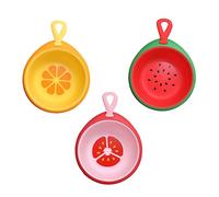FRCOLOR Lavabo per Ragazzo Ragazza Design Fruttale in Pp e Silicone, Lavatoio Portatile Struttura Soffice, 3pezzi, per Casa e Attività Outdoor