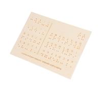 FRCOLOR Lavagna Braille per Insegnamento Strumento Educativo per Persone Non Vedenti Didattica per Apprendimento Braille Facile e Manutenere per Uso e Scolastico