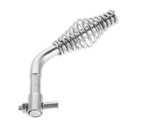 FRCOLOR Maniglia Porta Stufa in Metallo Argento Resistente al Calore Molla di Ricambio, Design Classico per Porte di Caminetti e Caldaie