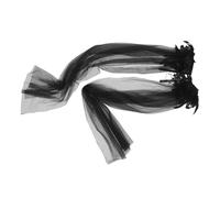 FRCOLOR Mantello di Halloween Nero in Tulle Piume, Mantello da Donna Elegante e Comodo per Performance Sul Palco e Occasioni Formali
