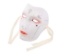 FRCOLOR Maschera Cinese Uomo Viso Intero Plastica Bianca Dipinta a Mano | Cosplay Hanfu e Spettacoli, Copertura Totale, Comoda da Indossare, Adatta a Varie Forme del Volto