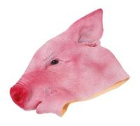FRCOLOR Maschera da Halloween a Forma di Maiale Rosa in Poliestere e Plastica Rigida per Cosplay e Carnevale, Maschera per Performance e Travestimenti Speciali per Ballerini