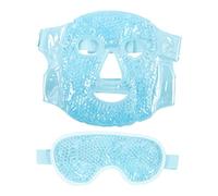FRCOLOR Maschera Gel Riutilizzabile Per Occhi e Viso Terapia Caldo e Freddo Per Occhiaie Borse e Sollievo Stress Maschera Contorno Occhi Idratante e Lenitiva Blu