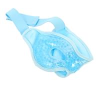 FRCOLOR Maschera per Occhi in Gel Riutilizzabile Blu, Impacco Caldo e Freddo per Sollievo Affaticamento e Gonfiore, Copertura Occhi Parziale Adatta per Studenti e Impiegati