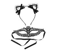 FRCOLOR Maschera Per Viso in Pizzo Per Feste Fascia Per Orecchie Di Animali Fascia Per Decorativa