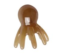 FRCOLOR Massaggiatore Gua Sha Cuoio Capelluto in Resina a Forma di Polipo Pettine Massaggiante Portatile Otto Artigli Strumento per Testa Adatto a Tutti i Tipi di Chioma