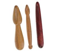FRCOLOR Massaggiatore in Legno per Piedi e Spalle 3 Pezzi, Strumento di Massaggio Facile da Impugnare per Alleviare la Fatica, per Rilassarsi Ascoltando Musica o Guardando Tv