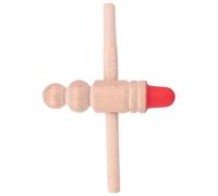 FRCOLOR Massaggiatore per Piedi in Legno di Faggio a Forma di Croce Strumento Manuale per Massaggio AI Punti di Pressione Portatile per Terapia di Agopressione e Benessere Corpo in Casa