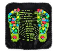FRCOLOR Massaggio automatico per dolori alle gambe, tappetino per riflessologia, tappetino per agopressione sanguigna, misuratore di pressione sanguigna, piedi, ciottolo, fitness, mamme, piede