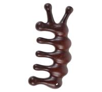 FRCOLOR Meridian, pettine per capelli da donna, massaggiatore per il viso, massaggiatore per gli occhi, pettine in legno, piccolo pettine per massaggio del cuoio capelluto, a forma di pesce