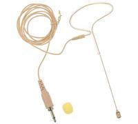 FRCOLOR Microfono Auricolare Wireless Spina da 3,5mm, Registrazione Audio Portatile in Metallo e Spugna, per Public Speaking e Performance