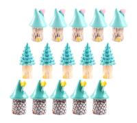 FRCOLOR Mini Casa sull'Albero in Resina Decorazione per Paesaggistico Design Vivid e Realistico 15 per Micro- e Feste