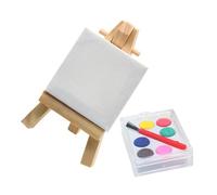 FRCOLOR Mini Cavalletto in Legno per Miniatura Accessorio per Casa in Miniatura Materiale Legno e Plastica
