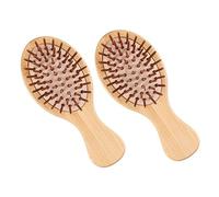 FRCOLOR Mini Combs Set Spazzole Per Per La Casa Pettini Ovali in Legno Terapia Del Cuoio Capelluto Per Alleviare Il Mal Di Testa